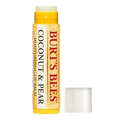 Burt's Bees 100% Natural Moisturizing Lip Balm, Coconut & Pear with Beeswax & Fruit Extracts - 4 Tubes
