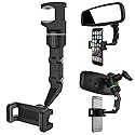 Ivieicip 360° Car Rearview Mirror Mount Stand Holder for Cell Phone and GPS, 2023 New Universal Adjustable Phone Holder, Can Be Fixed and Adjusted…