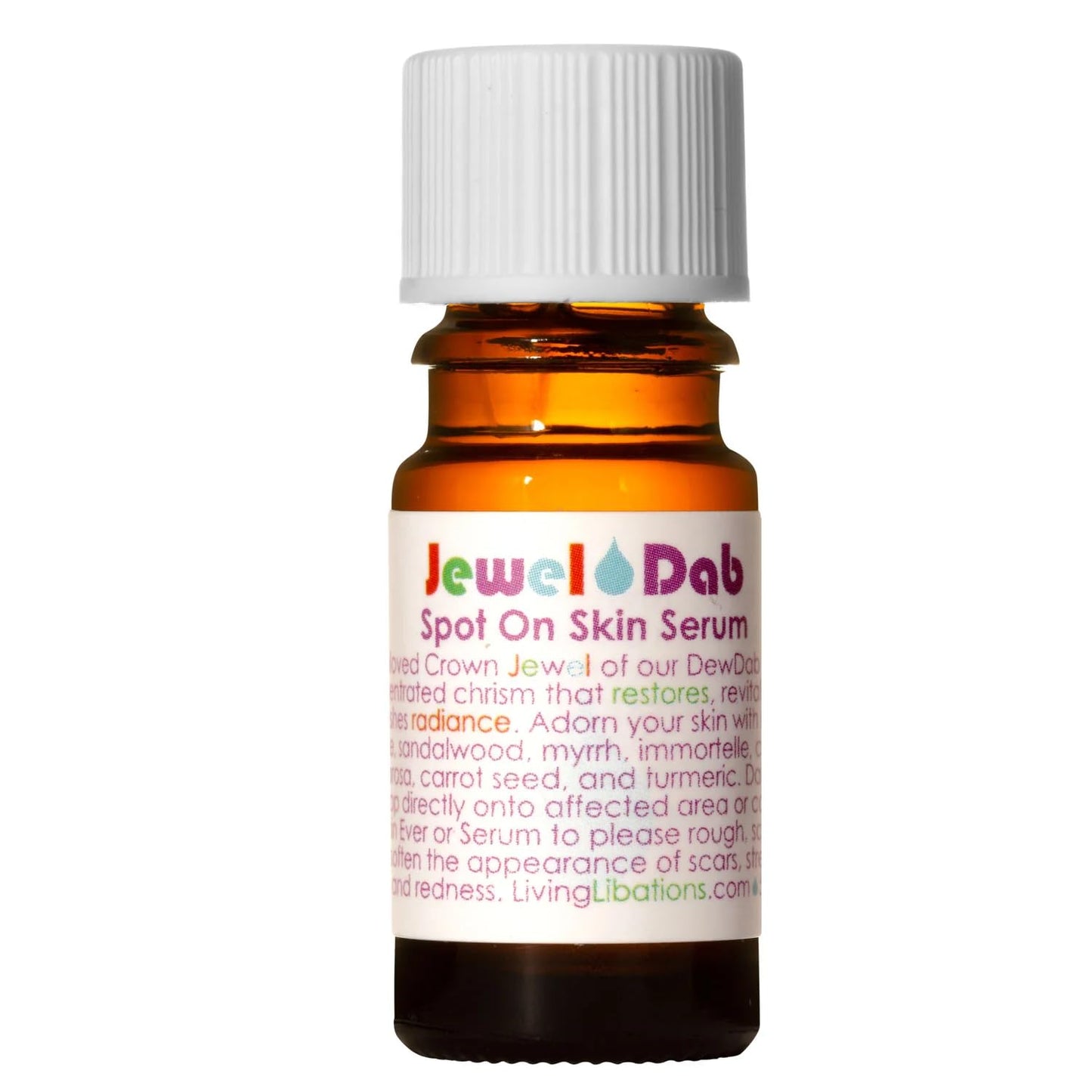 Living Libations - Organic JewelDab Face Oil | Natural, Wildcrafted Clean Beauty (0.2 fl oz | 5 ml)