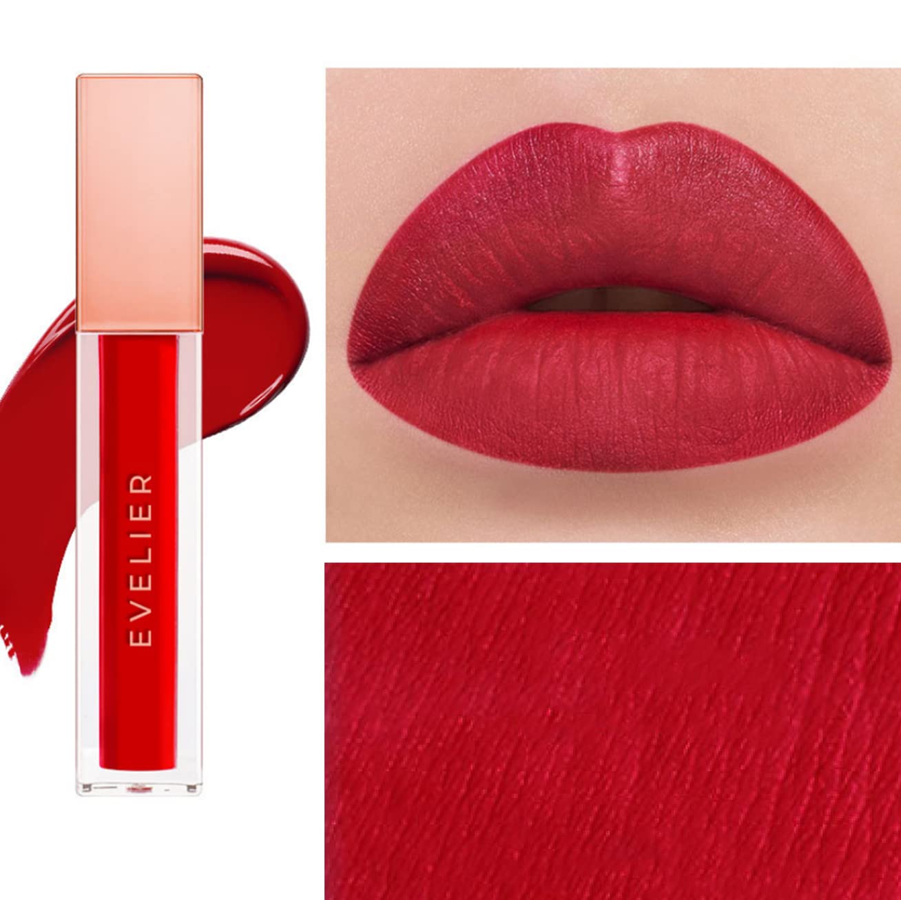EVELIER Luxury Line: MUSE - Moisturizing Smooth Creamy Fruity Colors Lipstick Lipgloss - For Sexy Lips, Highly Pigmented, Instant Shine Lip Gloss