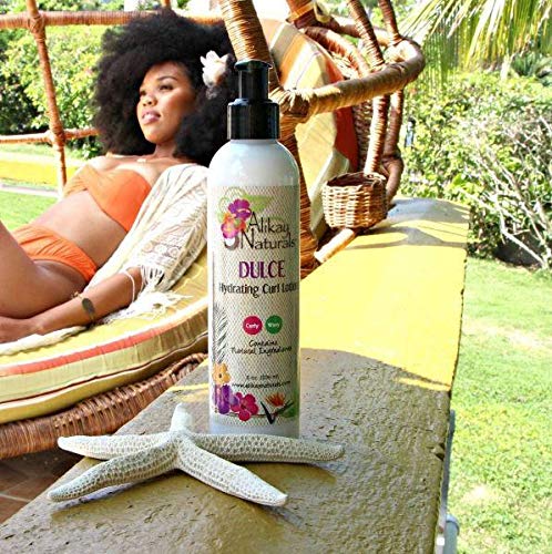 Alikay Naturals Dulce Hydrating Curl Lotion Natural Kokum Butter, Silk Amino Acid & Argan Oil 8 Ounce