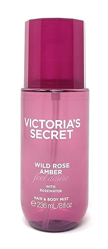 Victoria's Secret Wild Rose Amber Hair & Body Mist 8 fl oz