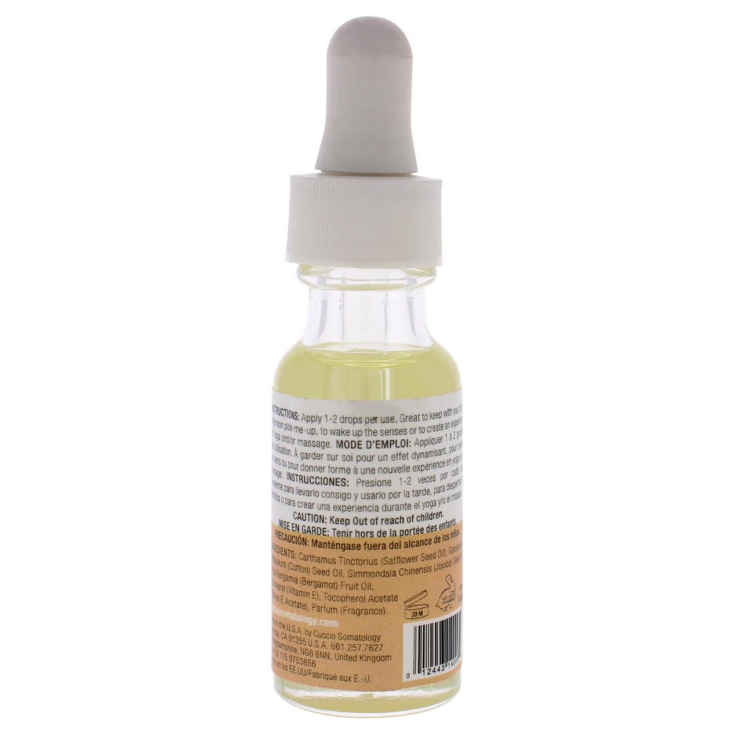 Cuccio Somatology Balancing Oil Invigorate - Helps Awaken The Senses - Ideal for Yoga and Massages - Can Be Diluted - Applies Directly to Skin
