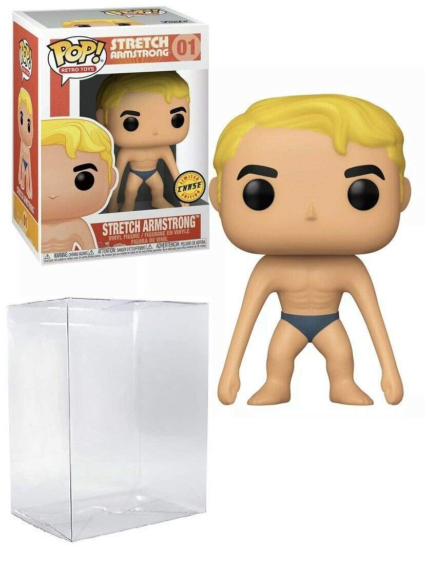 Stretch Armstrong Chase Edition Pop #02 Retro Toys Vinyl Figure (Bundled with EcoTek Protector to Protect Display Box)