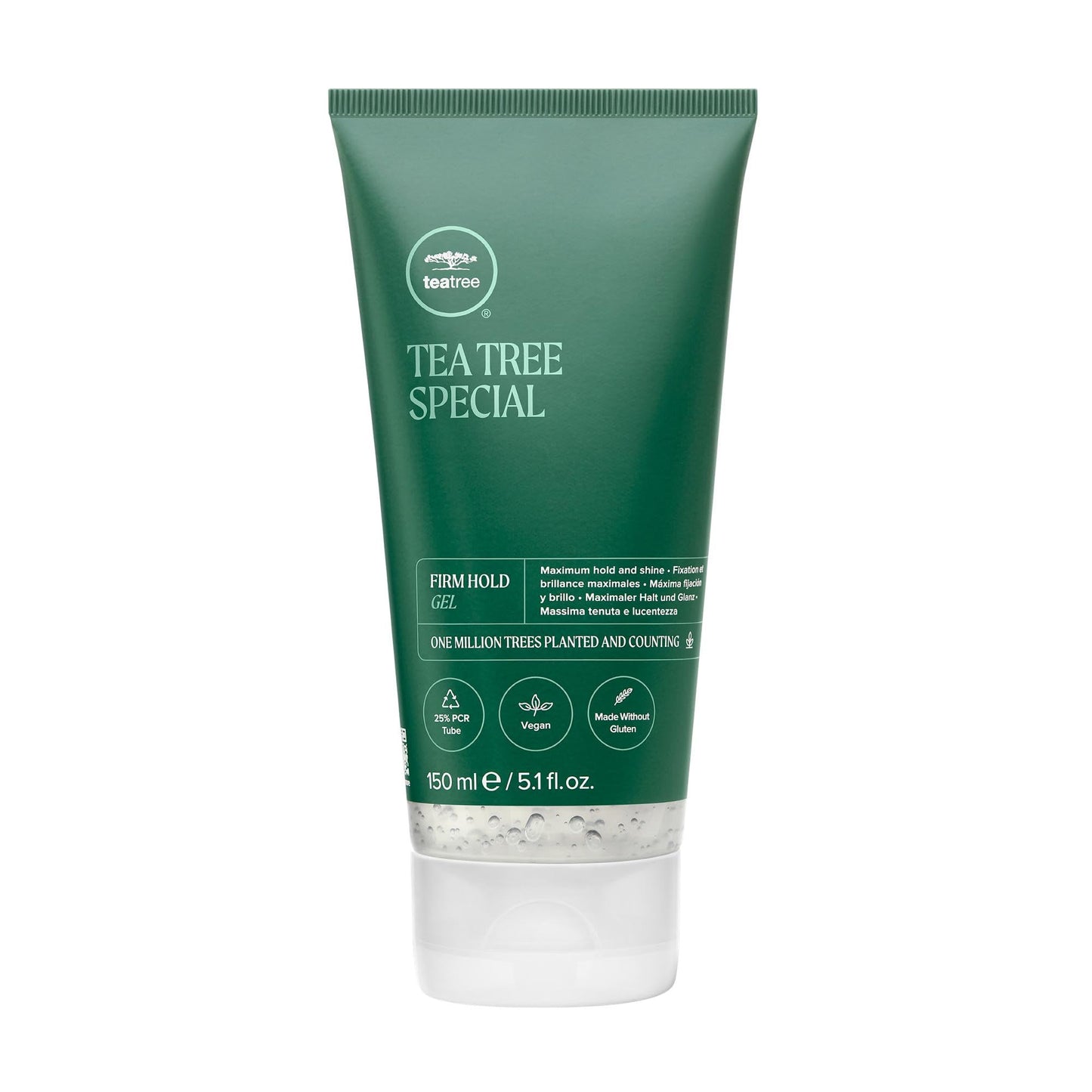 Tea Tree Firm Hold Gel, Hair Gel, Maximum Hold, High-Shine Finish, For All Hair Types, 5.1 fl. oz.