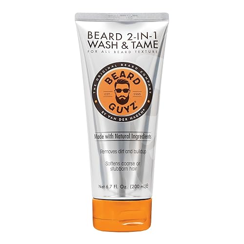 Beard Guyz 2-in-1 Beard Wash and Conditioner, Deep Cleansing Beard Shampoo for Men, Softening & Taming Formula - 6.7 oz (Pack of 1)