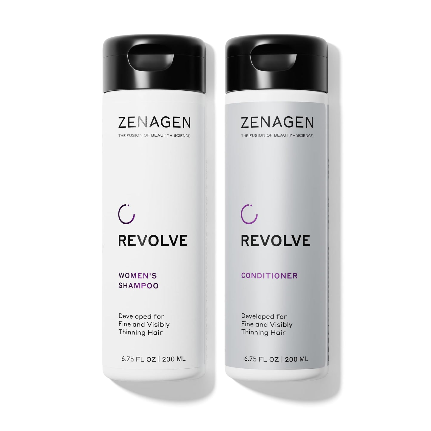 Zenagen Revolve Thickening Shampoo & Conditioner Bundle for Women (6.75 oz Each) - For Fine & Thinning Hair, Supports Fuller, Thicker-Looking Hair