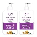 Aravi Organic Multi-peptide Shampoo & Multi-peptide Conditioner For Healthy Hair Growth - Pack of 2