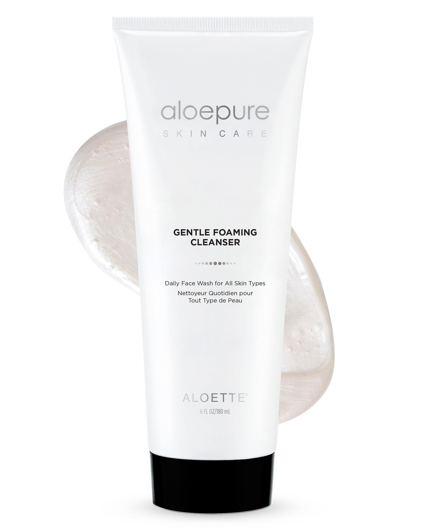 Aloette Gentle Foaming Facial Cleanser - Moisturizing Face Wash for Women & Men - Facewash Skin Cleanser Rejuvenates & Replenishes Natural Moisture