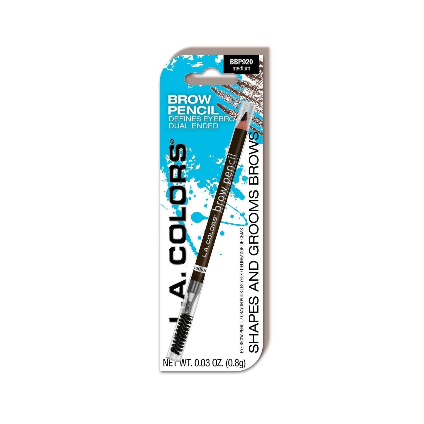 L.A. COLORS Brow Pencil (carded), Medium CBBP920A