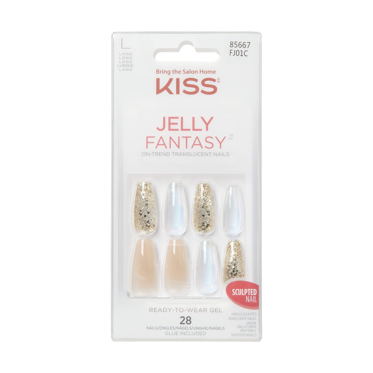 KS Jelly Fantasy Nails - Jelly Rolls FJ01 Beauty & Personal Care Kiss