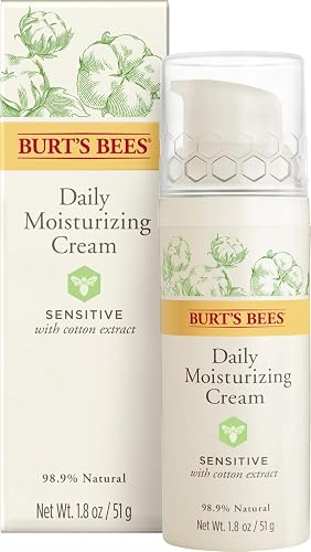 Burts Bees, Cream Moisturizing Sensitive, 1.8 Ounce