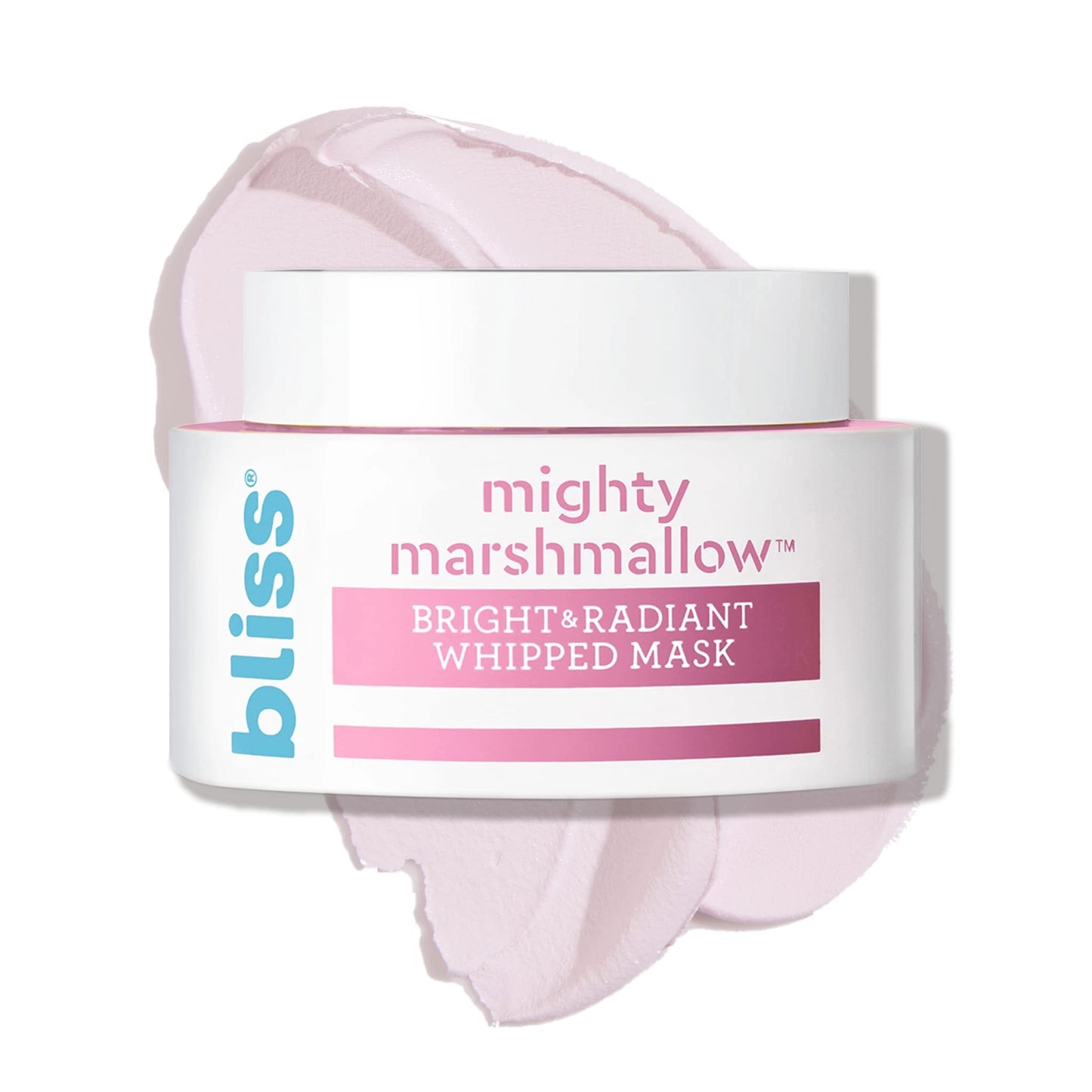 Bliss Mighty Marshmallow + Vitamin C Whipped Mask - Brighten & Hydrate Skin with Marshmallow Root, Vitamin C Powerhouse Blend, Zinc PCA and Olive Leaf