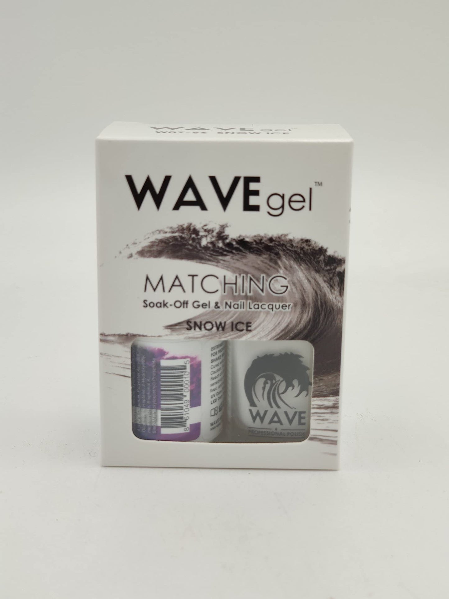 WAVEGEL Soak-0ff Gel & Nail Lacquer Matching Duo Set - Snow Ice - W0756-0756 I 0.5 Oz Beauty & Personal Care WAVE gel