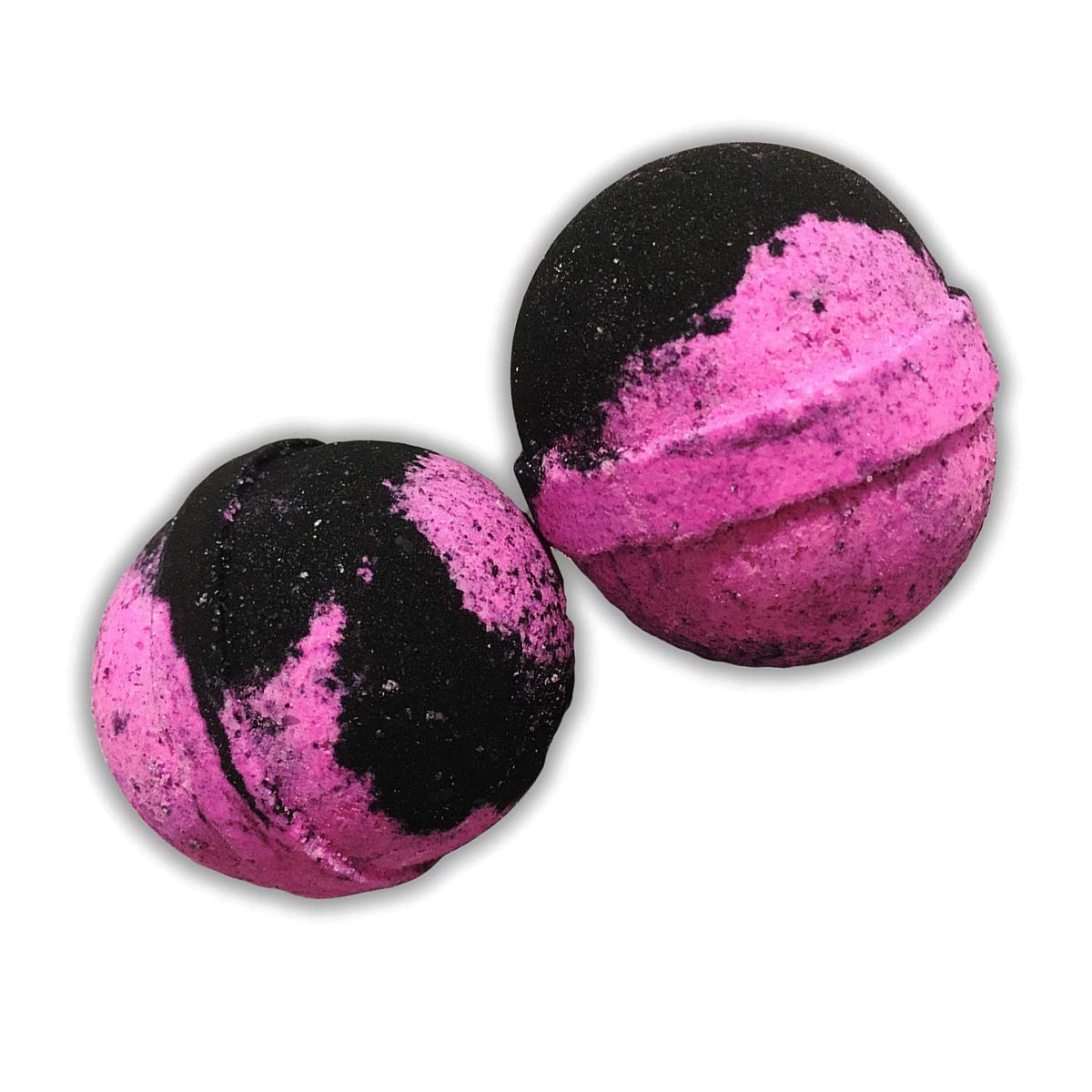 Angry Beaver Bath Bombs - Funny Pink Beaver Design - XL Bath Fizzers for Women - Giant, pink and black, Handcrafted, 2 pk