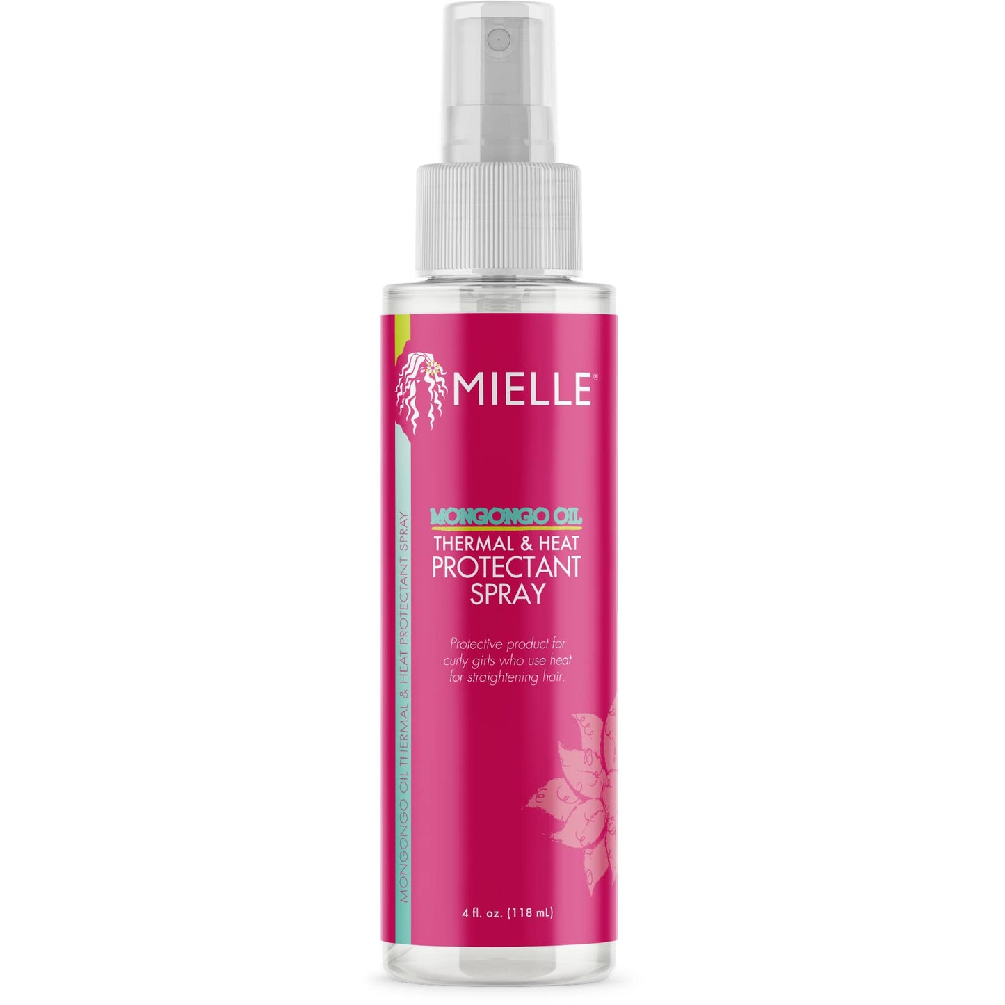 Mielle Mongongo Oil Thermal & Heat Protectant Spray, Protects Hair from Heat Damage, Intense Heat Defense, Curl Pattern Protection, Safe for All Hair