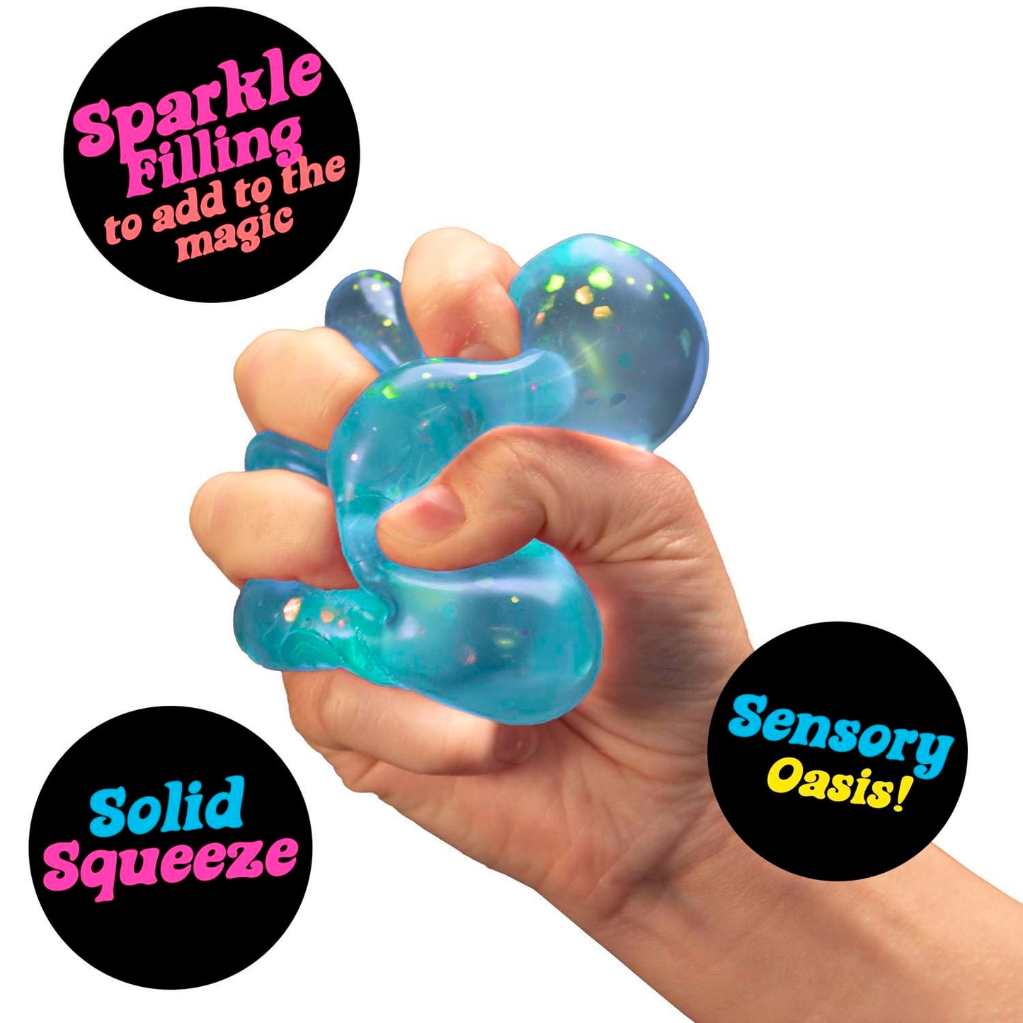 Schylling NeeDoh Dream Drop - Sensory Toy with Groovy Goo Filling - Three Random Colors - Ages 3 and Up - 3 Pack