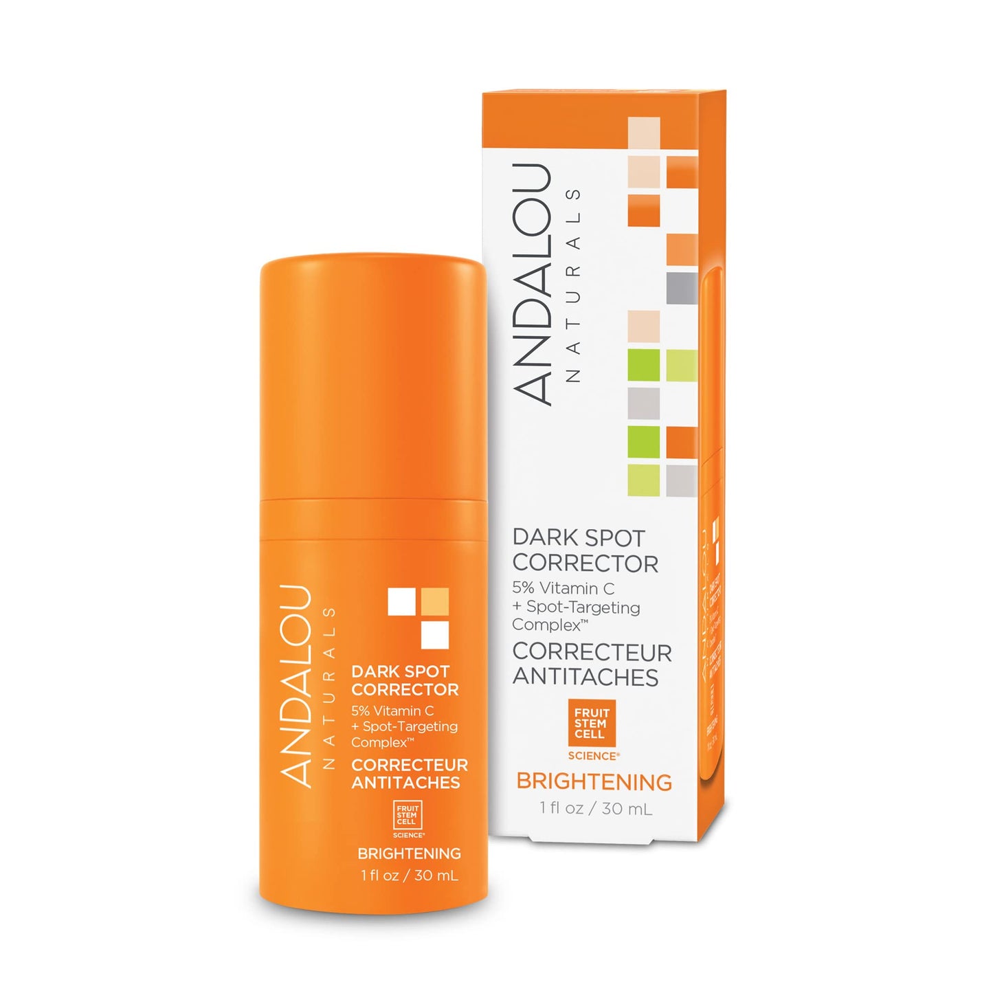 Andalou Naturals Dark Spot Corrector, Complexion Enhancing Face Serum with Vitamin C, May Help Hyperpigmentation, Reduce the Appearance of Acne