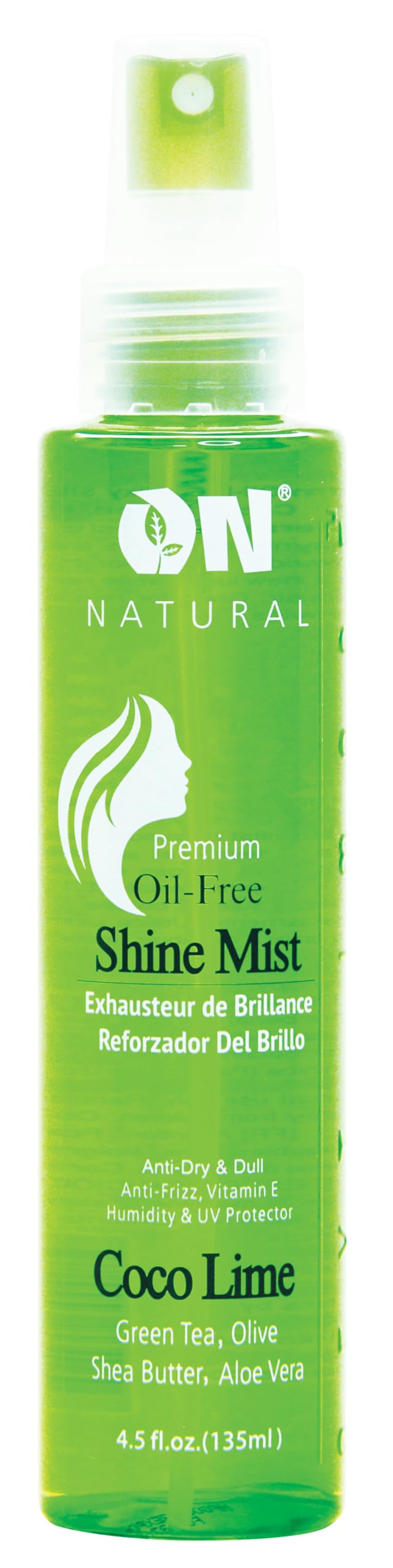 On Organic Natural Premium Oil-Free Weave & Wig Shine Mist Coco Lime 4.5 oz