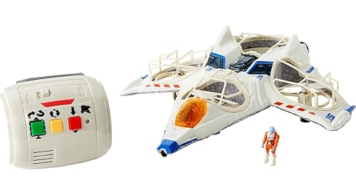 Hot Wheels RC Mattel Disney and Pixar Lightyear Spaceship with Buzz Lightyear Action Figure, Remote Control Drone