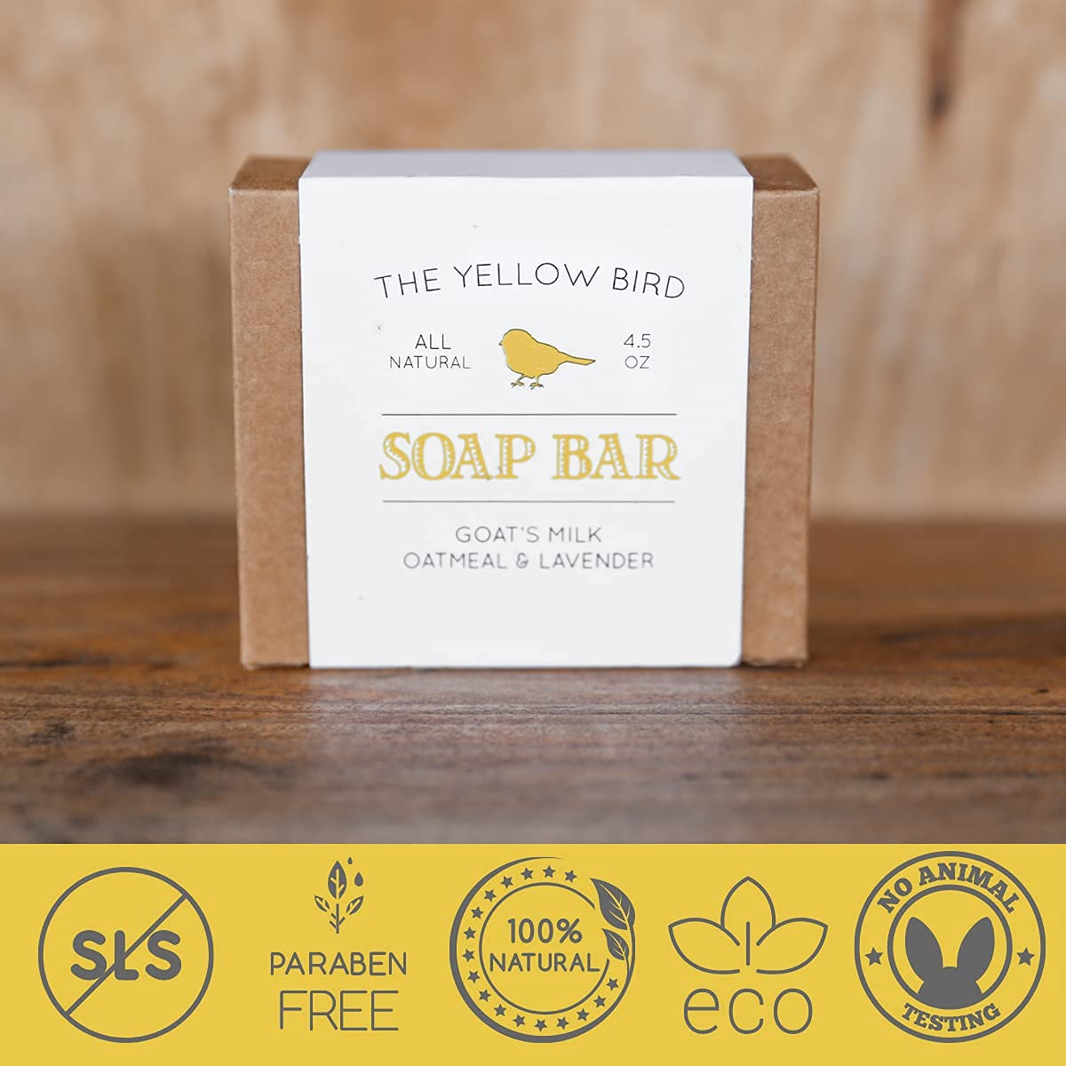 Lavender Goats Milk Soap Bar with Oats - Gentle Exfoliating Bath Soap. Moisturizing Dry Skin Face & Body Wash. Mild Natural and Organic Soap. Made