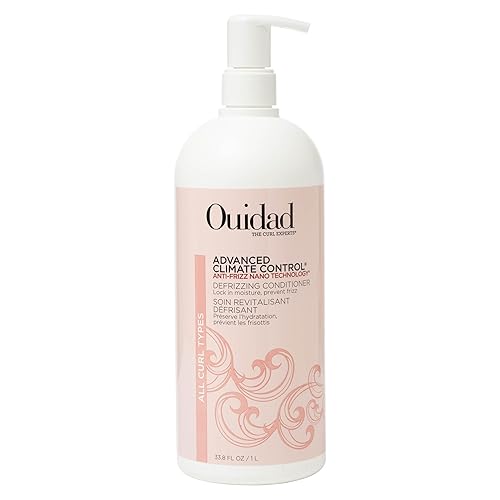 Ouidad Advanced Climate Control Defrizzing Conditioner - 33.8 fl oz, Anti-Frizz Nano Technology, Locks In Moisture, Protects Curls from Heat, Safe