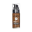 Revlon Liquid Foundation, ColorStay Face Makeup for Combination & Oily Skin, SPF 15, Medium-Full Coverage with Matte Finish, Walnut (500), 1.0 oz