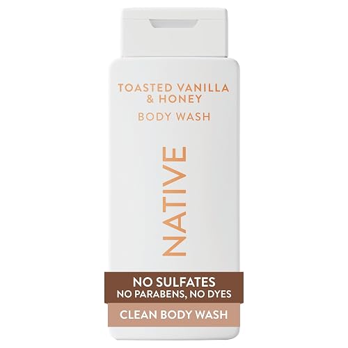 Native Body Wash Contains Naturally Derived Ingredients | For Women & Men, Sulfate, Paraben, & Dye Free Leaving Skin Soft and Hydrated | Toasted