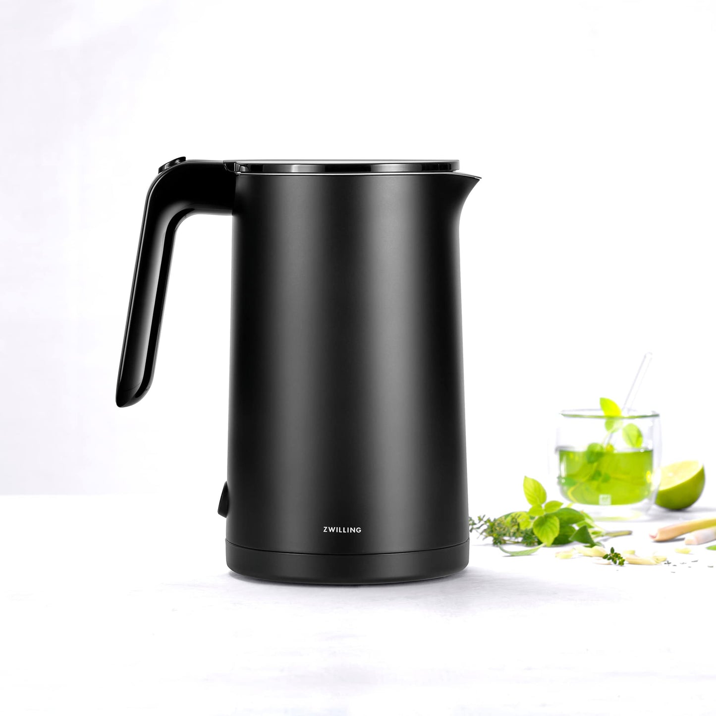ZWILLING Enfinigy Cool Touch 1.5-Liter Electric Kettle, Cordless Tea Kettle & Hot Water - Black