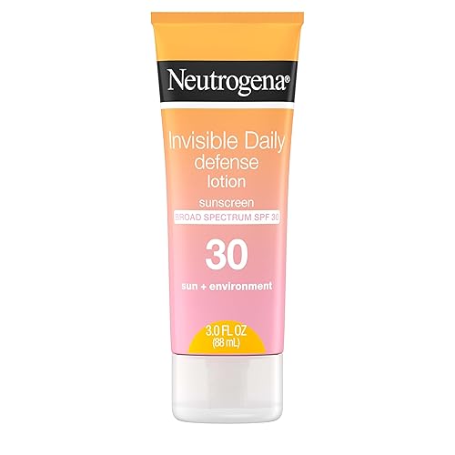 Neutrogena Invisible Daily Defense Sunscreen Lotion, Broad Spectrum SPF 30, Oxybenzone-Free & Water-Resistant, Sun & Environmental Aggressor