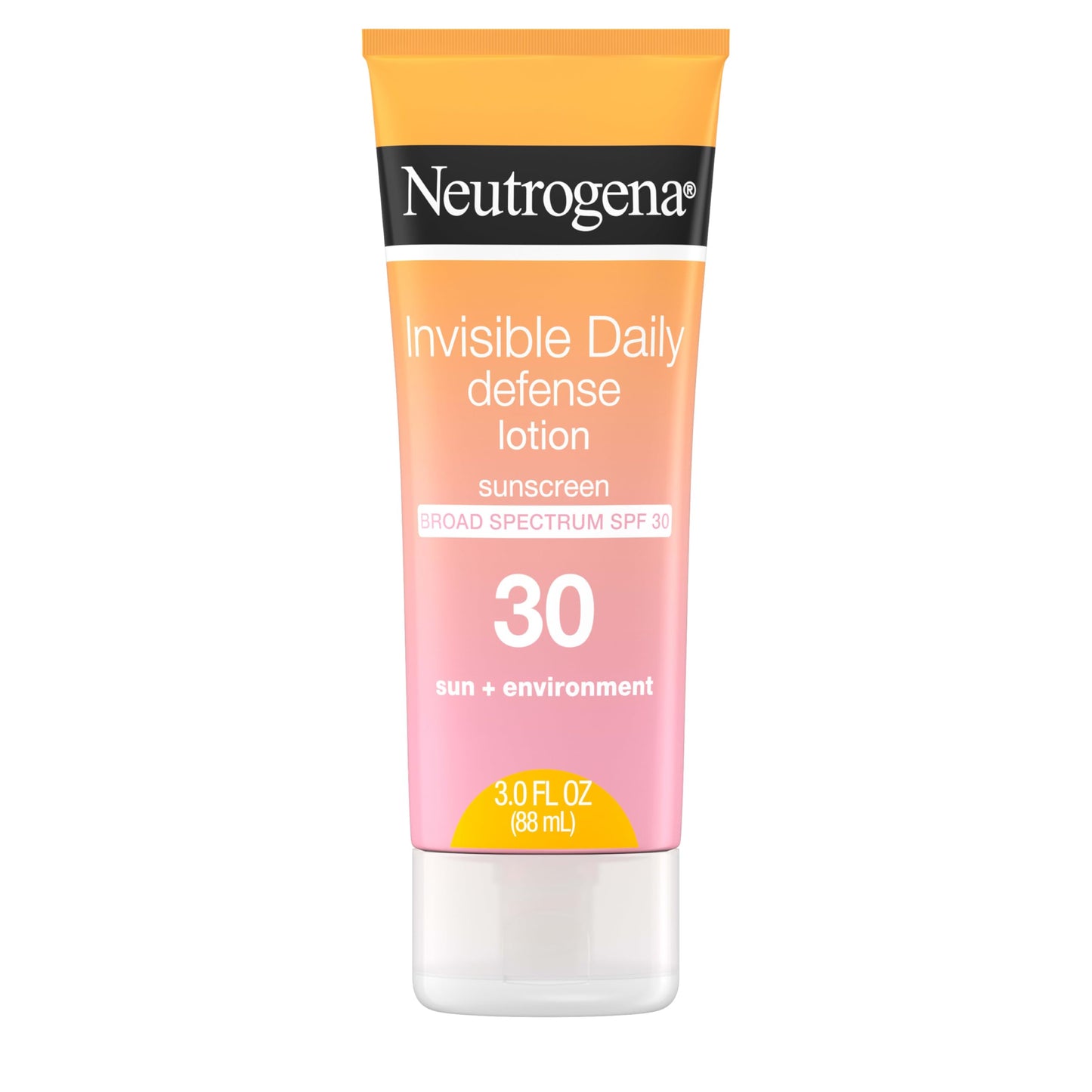 Neutrogena Invisible Daily Defense Sunscreen Lotion, Broad Spectrum SPF 30, Oxybenzone-Free & Water-Resistant, Sun & Environmental Aggressor