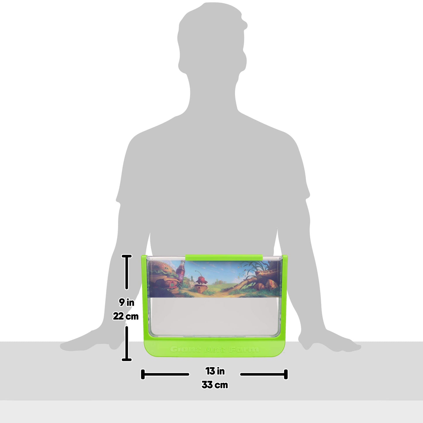 Uncle Milton Giant Ant Farm – Large Viewing Habitat to Care for Live Ants, Nature Learning & Science DIY Toy Kit, Educational Gift for Boys & Girls