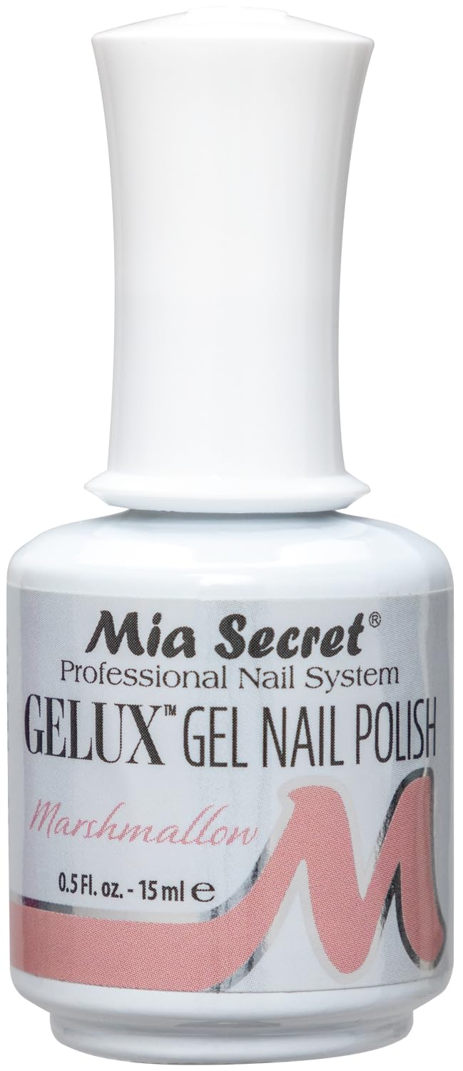 Mia Secret Gelux Soak-off gel nail polish color Marshmallow - Gel polish cured with nail lamp - Esmaltes para uñas en gel de larga duración para Beauty & Personal Care Mia Secret