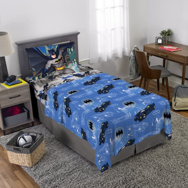 Batman Bat Alley 3 Piece Twin Sheet Set