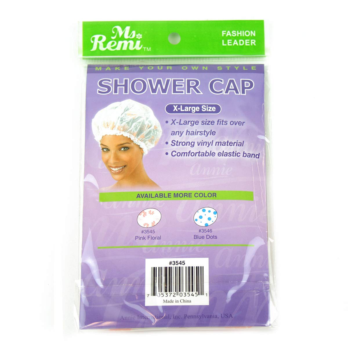 Annie Shower Cap Extra Large Size Pink Floral Beauty and Personal Care Annie