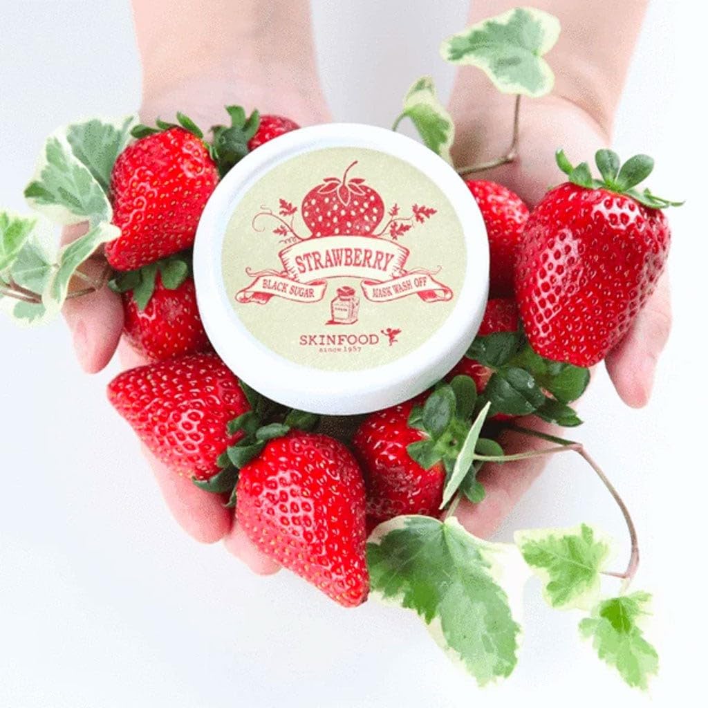 SKINFOOD Black Sugar Strawberry Mask Wash Off 3.38 fl.oz. (100g)