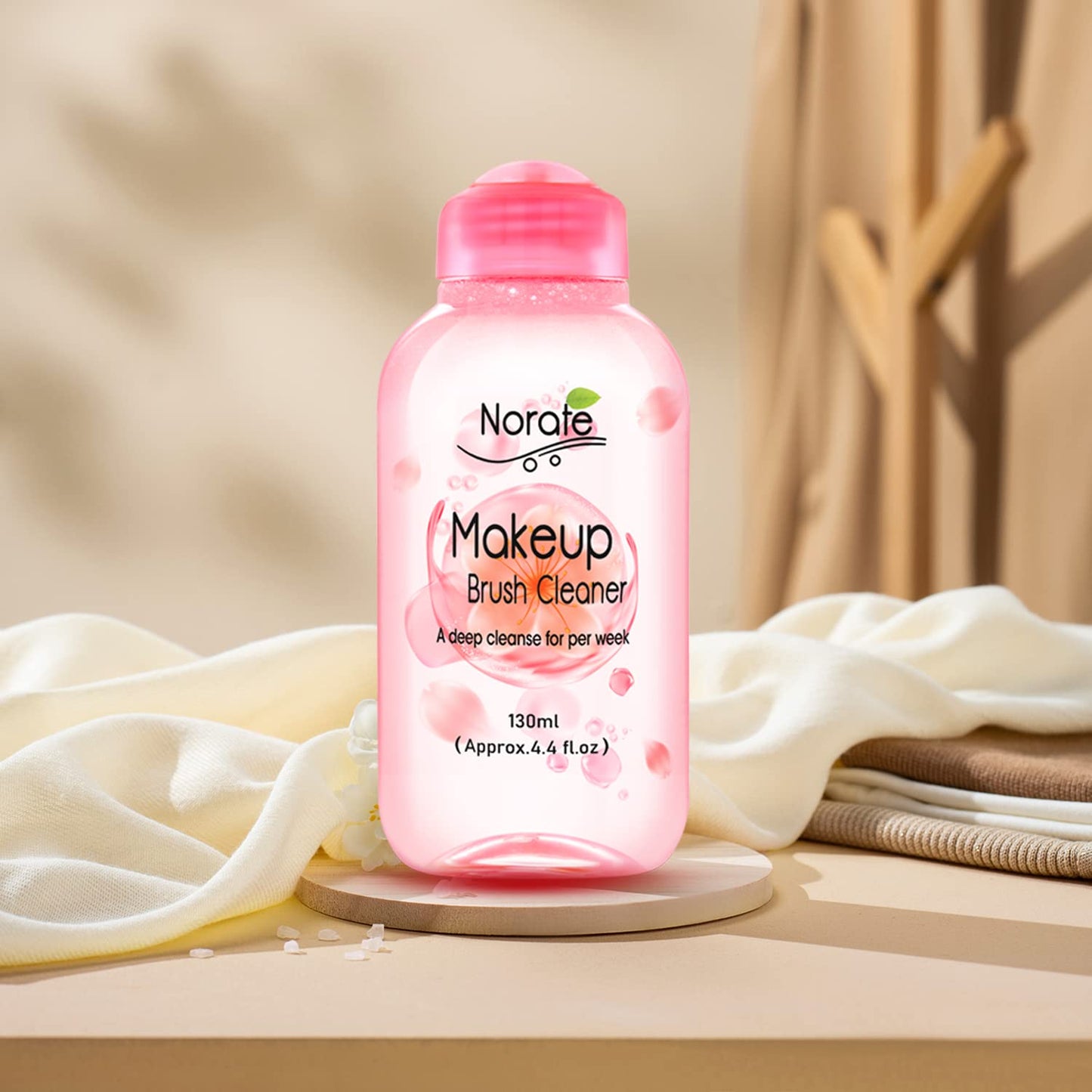 Norate Makeup Brush Cleaner, Make Up Brush Cleansers Solution, Makeup Cleaner for Makeup Brushes, Beauty Sponge, Powder Puff, Deep Clean Brush Beauty and Personal Care Norate