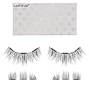 Lash'd Up Magnetic Eyelashes Without Eyeliner 3 Magnets (Can also be worn as Dual Magnets) Full Eye Snap-on Set Soft Faux Silk Vegan (Long & Volume)