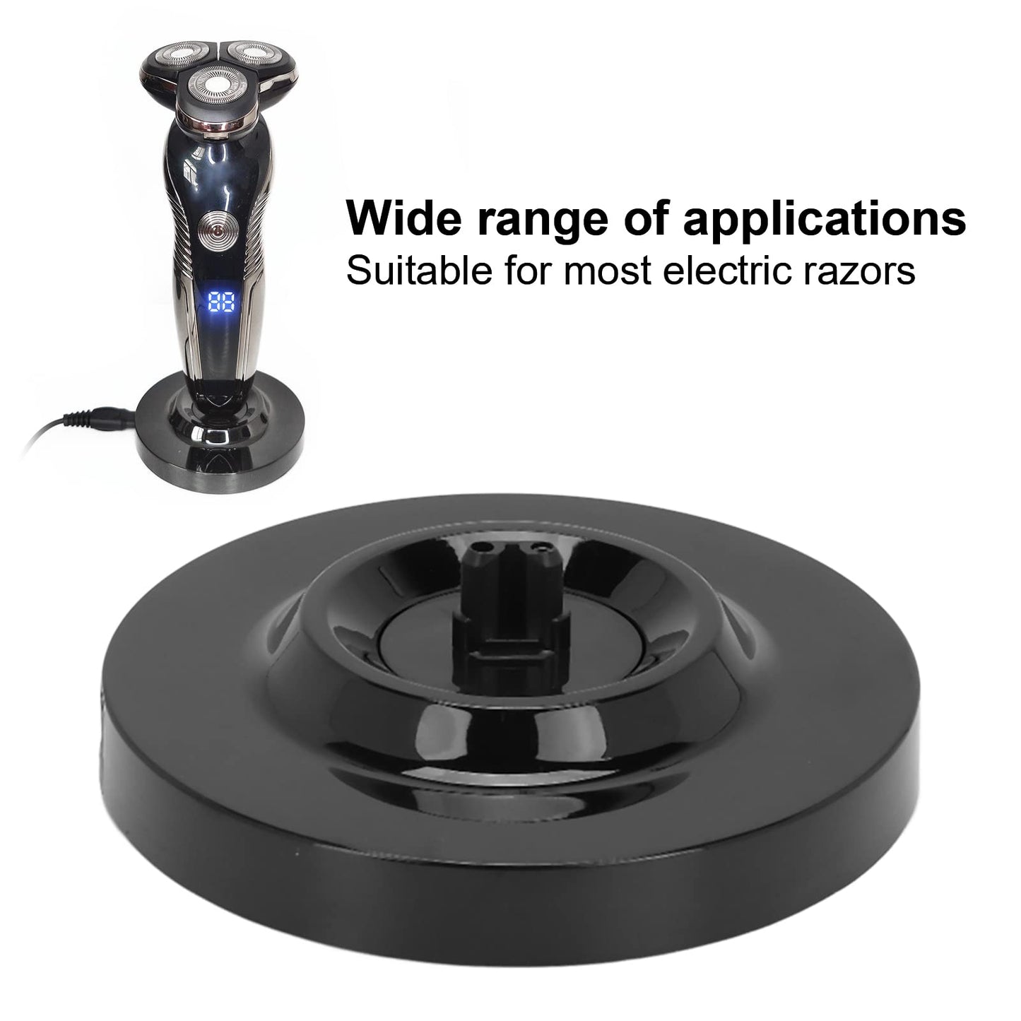 zjchao Universal Electric Shaver Charging Stand, Electric Shaver Charging Base, Replacement Shaver Charging Stand, Round Shape Men's Electric Shaving Beauty and Personal Care ZJchao