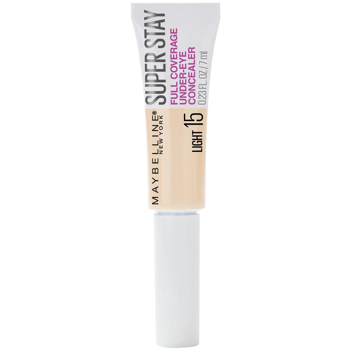 Maybelline New York Super Stay Full Coverage, Brightening, Long Lasting, Under Eye Concealer Liquid Makeup for up to 24H Wear, with Paddle Applicator
