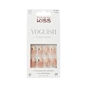 KISS Voguish Fantasy, Press On Nails, Nail glue included, '4 Wheel Drive', Beige, Medium Size, Coffin Shape, Includes 28 Nails, 2g glue, 1 Manicure Beauty & Personal Care KISS
