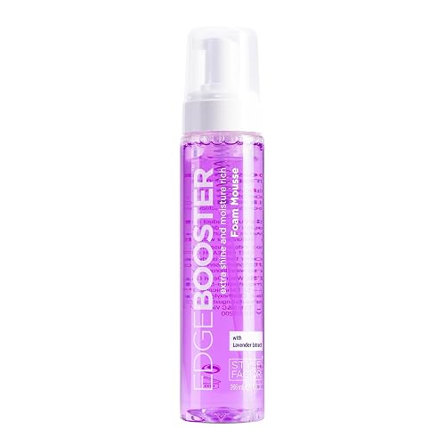 Style Factor EDGE BOOSTER Extra Shine & Moisture Rich Foam Mousse | Lightweight Styling for Curls, Waves, Braids, Locs & Protective Styles | Volume