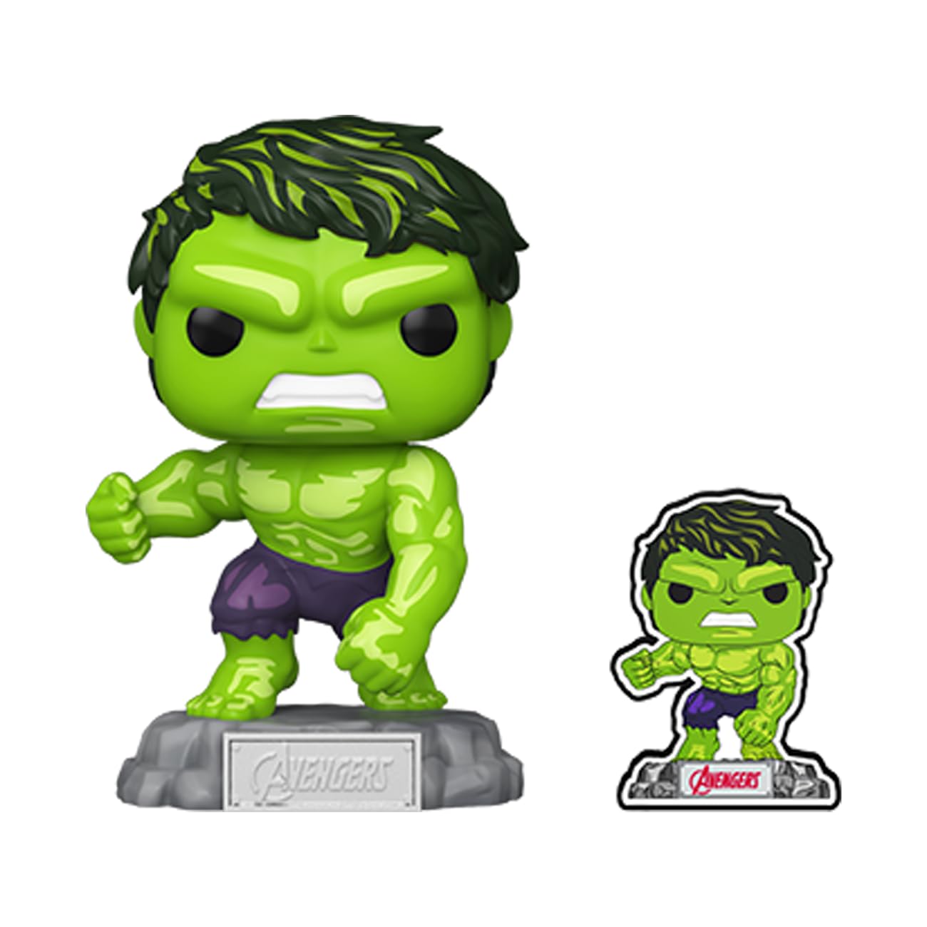 Funko Pop & Enamel Pin: The Avengers: Earth's Mightiest Heroes - 60th Anniversary, Hulk with Enamel Pin - Marvel Comics - Amazon Exclusive…