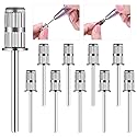Rolybag 10 Pieces nail drill heads nail drill bits sanding band shaft 3/32 inch nail drill bits mandrels for electric file nail sanders manicure