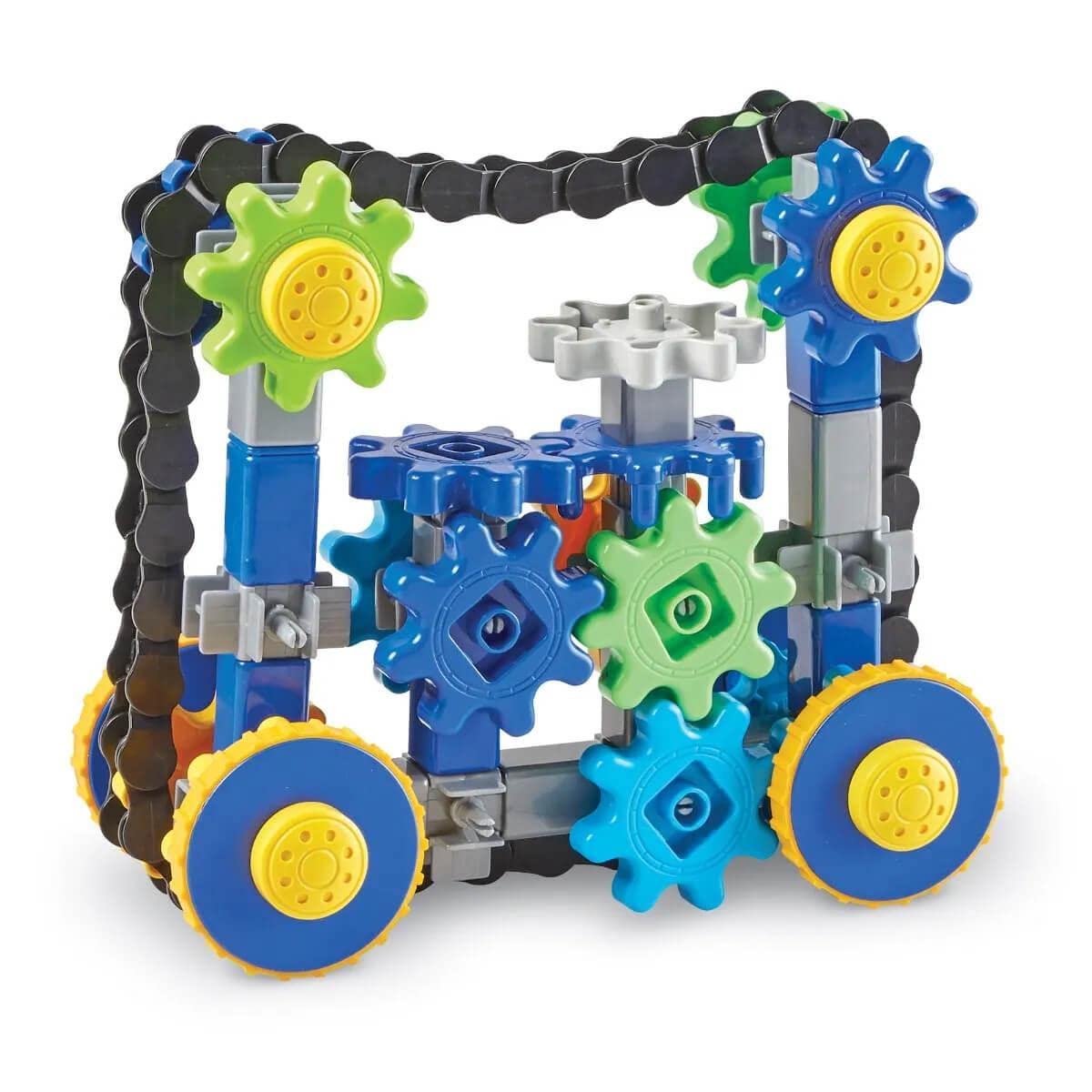 Learning Resources Gears! Gears! Gears! Treadmobiles Building Set, STEM Toys, Develops Early Engineering Skills, 108 Pieces, Ages 5+