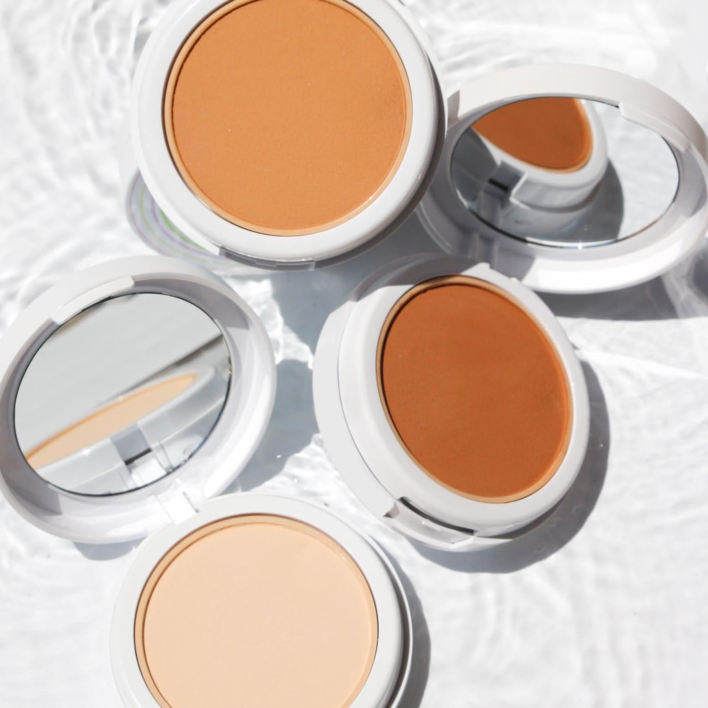 J.Cat Beauty Aquasurance Compact Foundation, Water-Infused Full Coverage Powder Foundation, Helps Minimize Pores for Natural Flawless Complexion