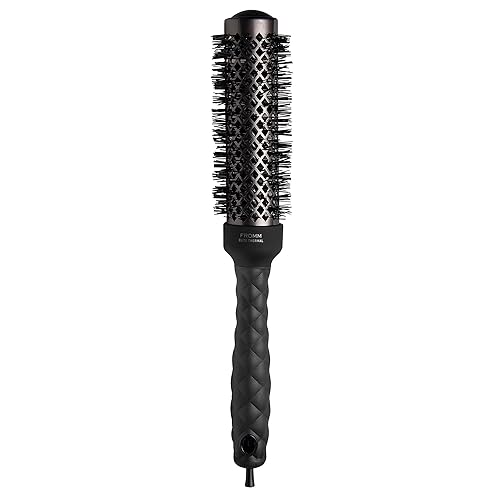 Fromm Elite Thermal Ceramic x Ionic 1.25" Round Brush for Expert Blowouts and Faster Hair Drying | Extended Barrel for Styling, Smoothing