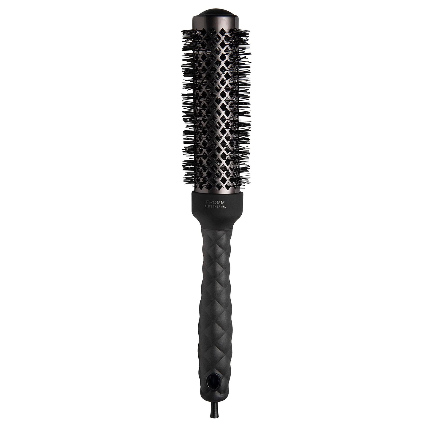 Fromm Elite Thermal Ceramic x Ionic 1.25" Round Brush for Expert Blowouts and Faster Hair Drying | Extended Barrel for Styling, Smoothing