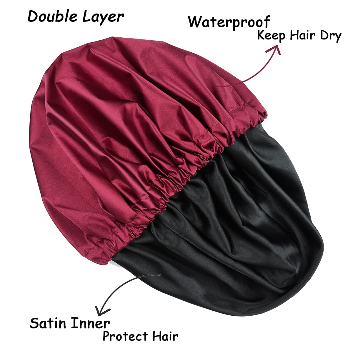 Wash Shower Cap Waterproof Bonnet for Long Braids Dreadlocks Women Extra Large Beauty and Personal Care Heerf