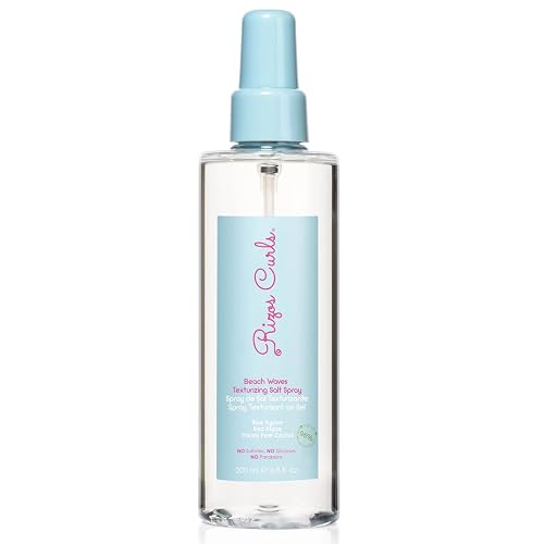 Rizos Curls Beach Waves Texturizing Salt Spray, Enhance Texture & Volume, Nourish and Enhance Definition with Blue Agave Extract, Red Algae & Prickly